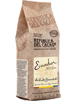 Chocolate Blanco Ecuador 35% (Solo Europa) de 2.5 KG