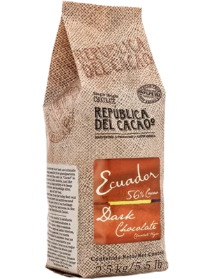 Chocolate Negro Ecuador 56% de 2.5 KG