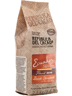 Chocolate Negro Ecuador 56% Fluido de 2.5 KG
