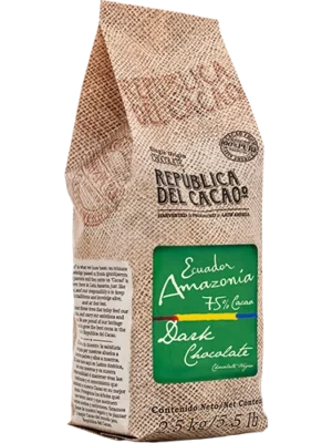 Chocolate Negro Ecuador Amazonía 75% de 2.5 KG