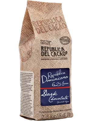 Chocolate Negro República Dominicana 62% de 2.5 KG